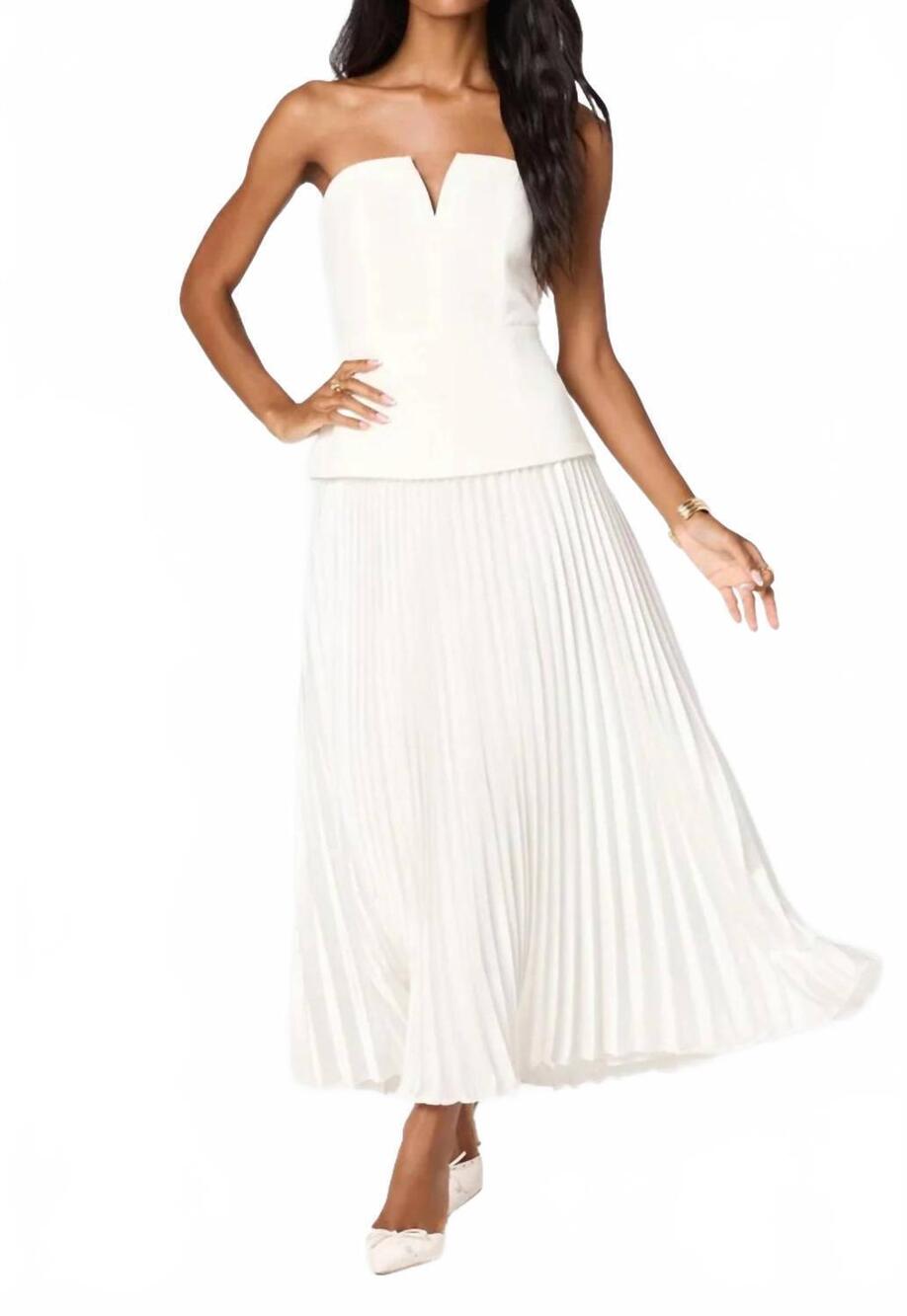 NEW ASTR aryana maxi dress in white